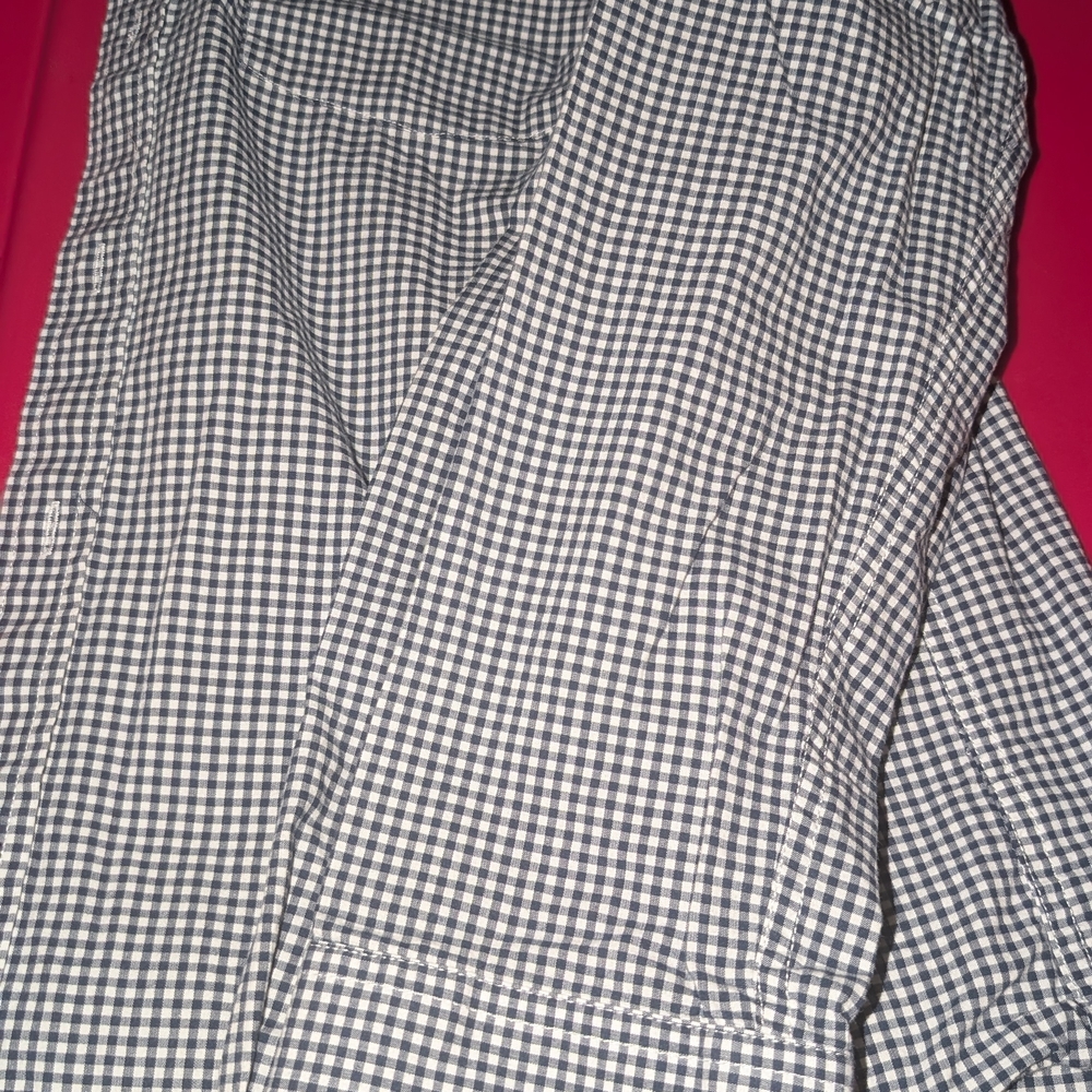 Goodfellow & Co Navy and White Gingham Shirt